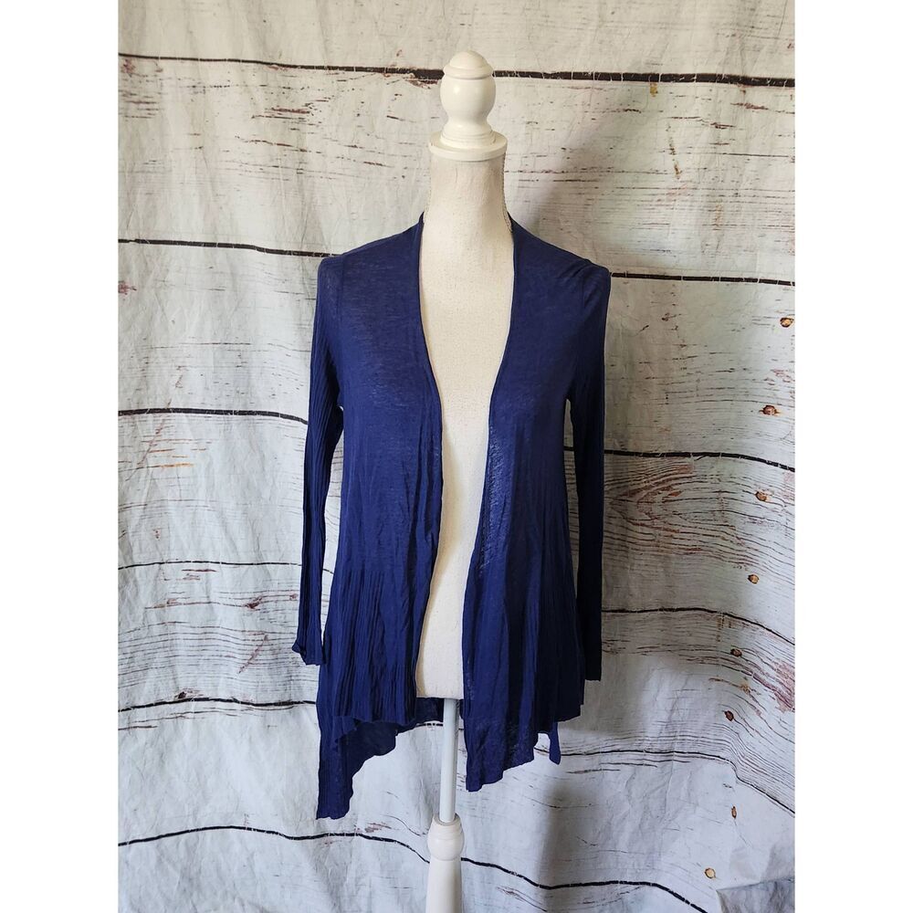 Eileen Fisher Lightweight Linen Blend Open Cardigan Size XS